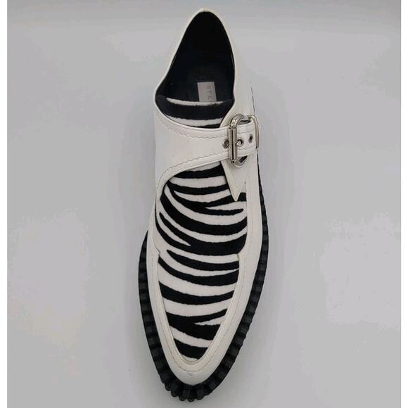 Stella McCartney White Zebra Print Mules Platform Size 37 - Picture 5 of 15